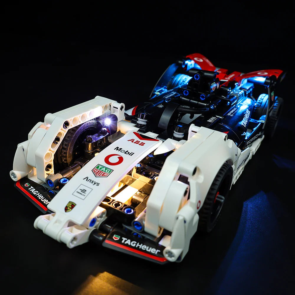 Formula E Porsche 99X Electric 42137 LED Light Kit – Building Block Lighting | Power Brickz™