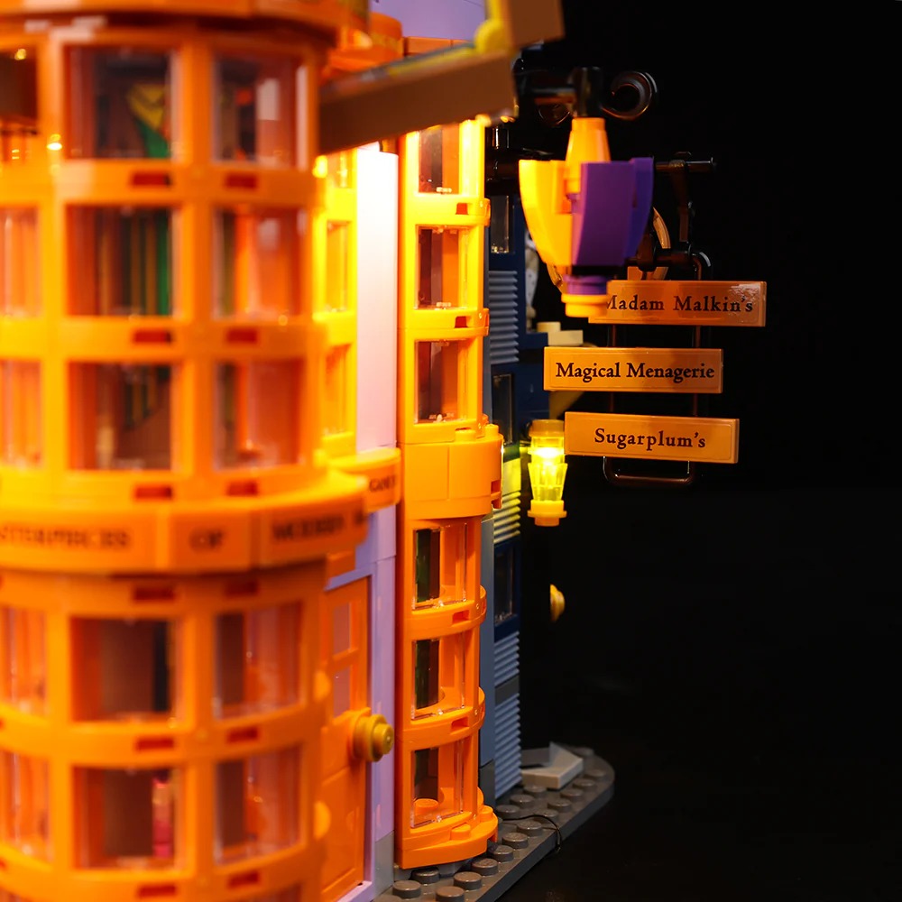 Diagon Alley: Weasleys' Wizard Wheezes 76422 LED Light Kit – Building Block Lighting | Power Brickz™