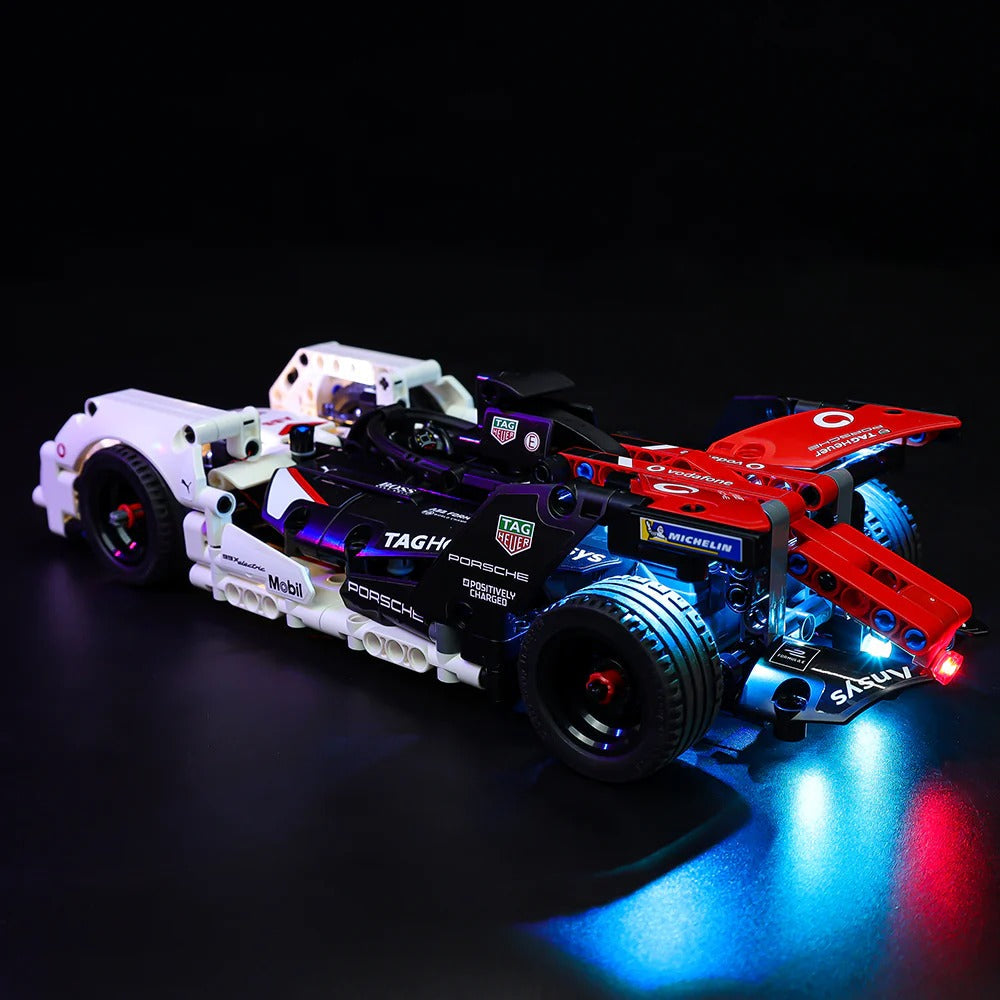 Formula E Porsche 99X Electric 42137 LED Light Kit – Building Block Lighting | Power Brickz™