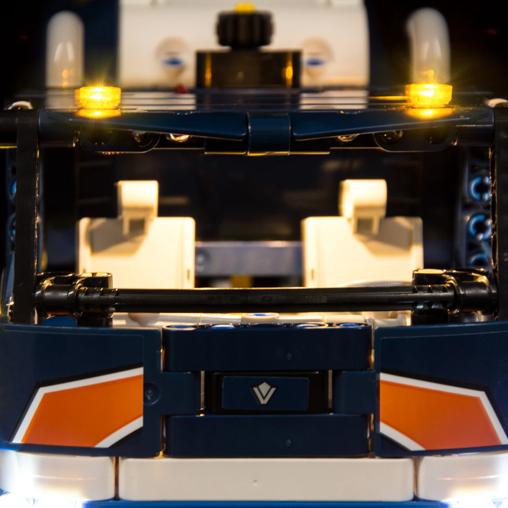 Concrete Mixer Truck 42112 LED Light Kit – Building Block Lighting | Power Brickz™