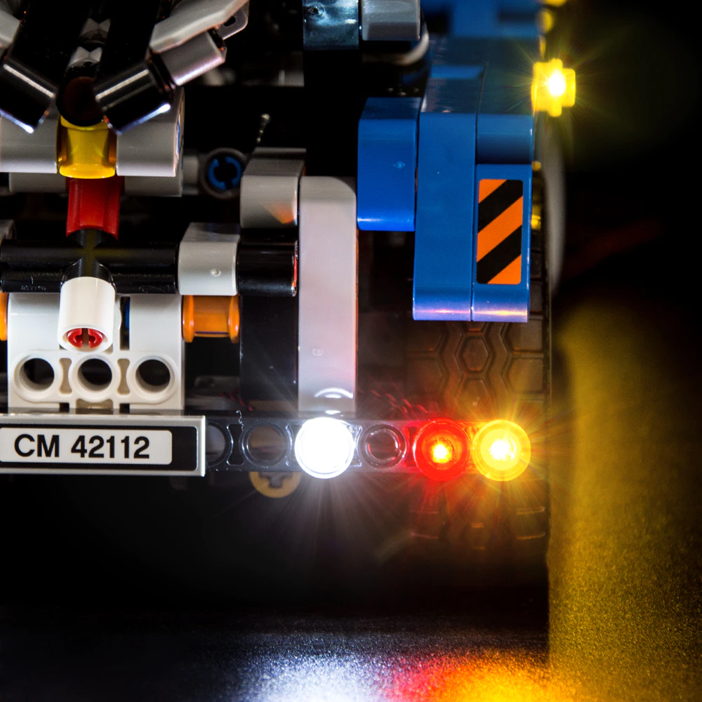 Concrete Mixer Truck 42112 LED Light Kit – Building Block Lighting | Power Brickz™