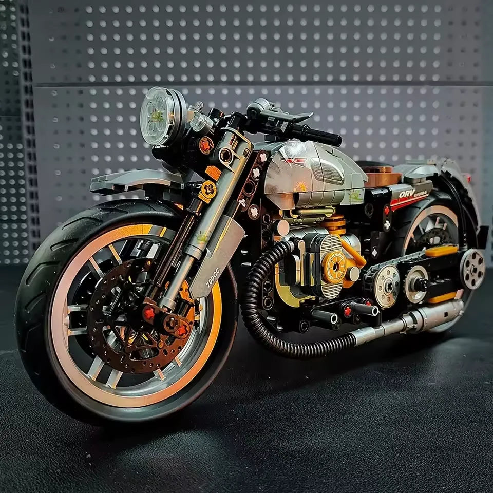 Vintage Sidecar - Building Blocks Set | Power Brickz