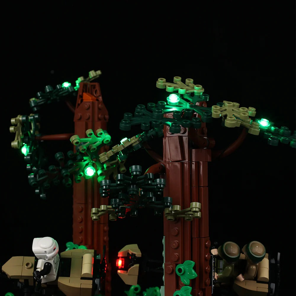 Endor Speeder Chase Diorama 75353 LED Light Kit – Building Block Lighting | Power Brickz™
