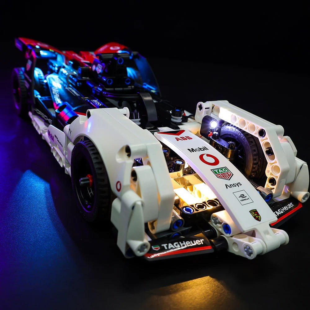 Formula E Porsche 99X Electric 42137 LED Light Kit – Building Block Lighting | Power Brickz™