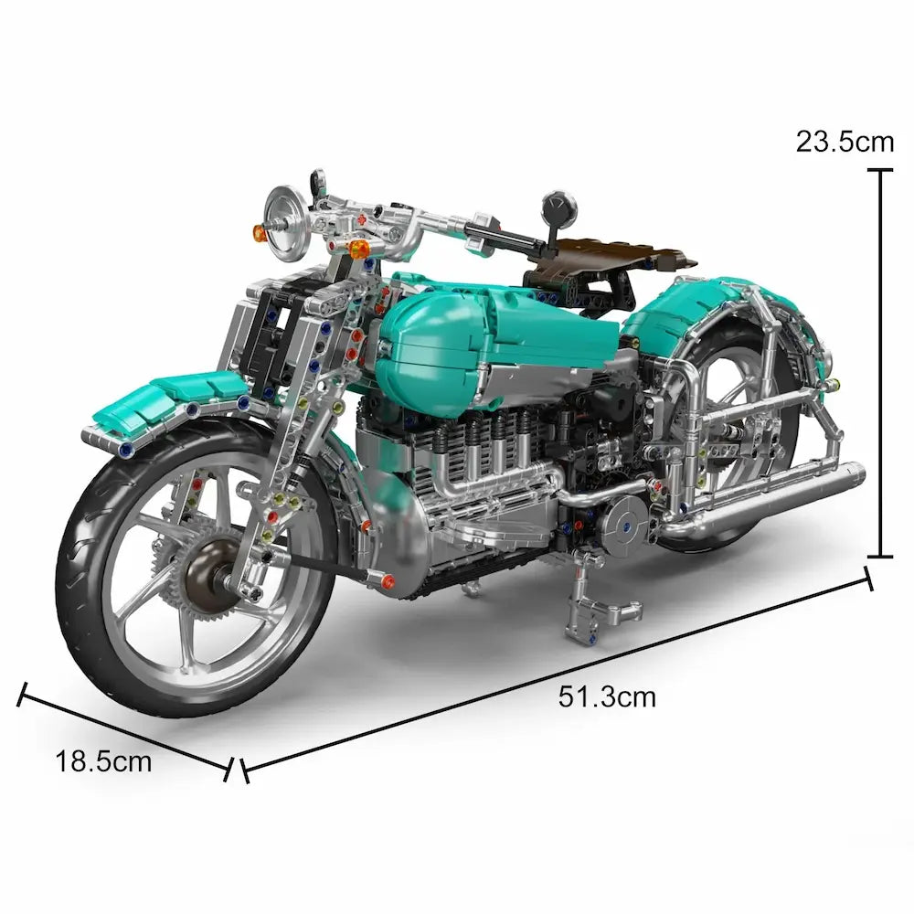 American Cruiser Motorcycle - Building Blocks Set | Power Brickz