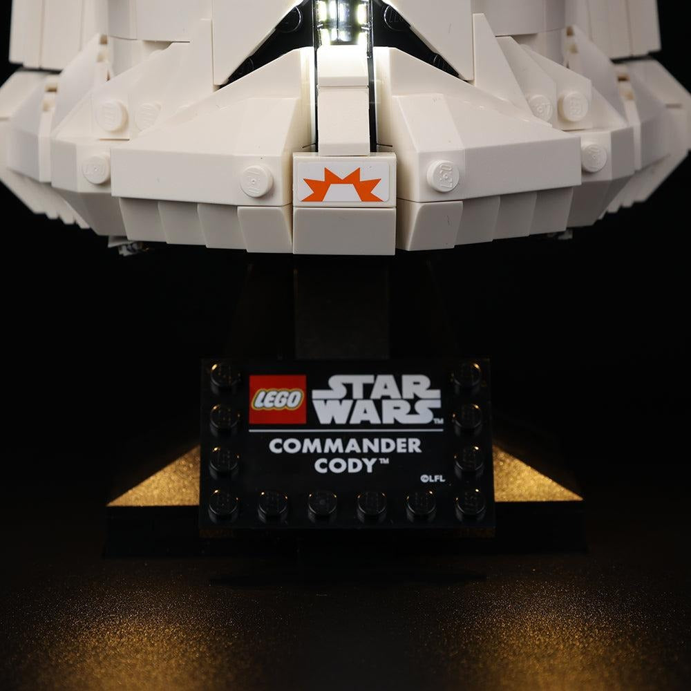 Clone Commander Cody Helmet 75350 LED Light Kit – Building Block Lighting | Power Brickz™