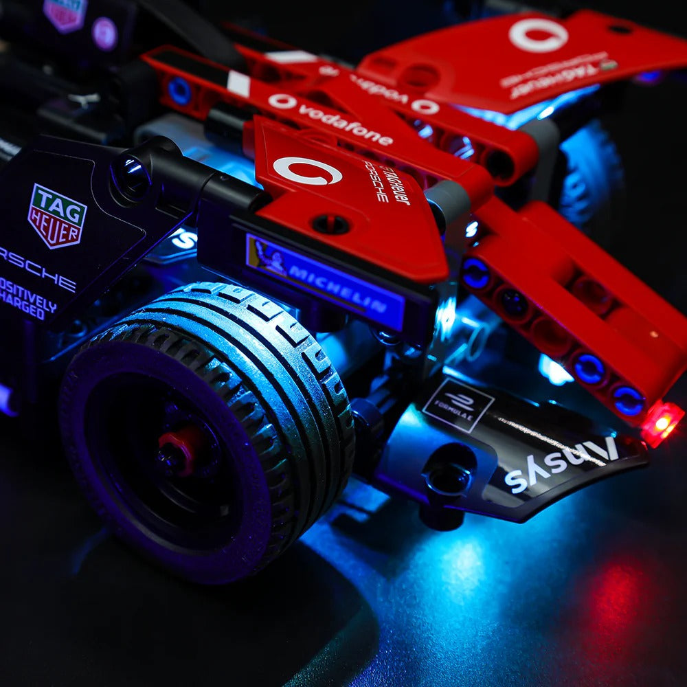 Formula E Porsche 99X Electric 42137 LED Light Kit – Building Block Lighting | Power Brickz™
