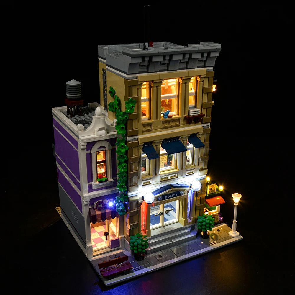 Police Station 10278 LED Light Kit – Building Block Lighting | Power Brickz™