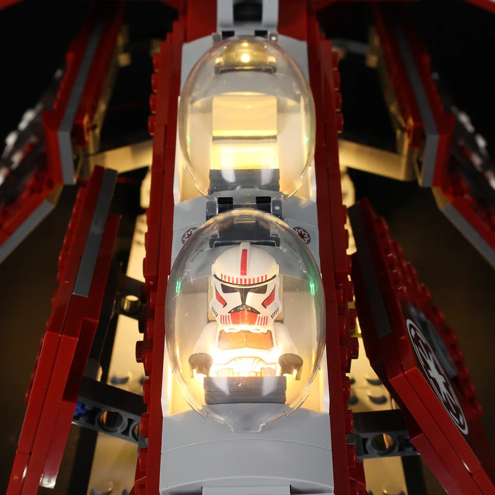 Coruscant Guard Gunship 75354 LED Light Kit – Building Block Lighting | Power Brickz™