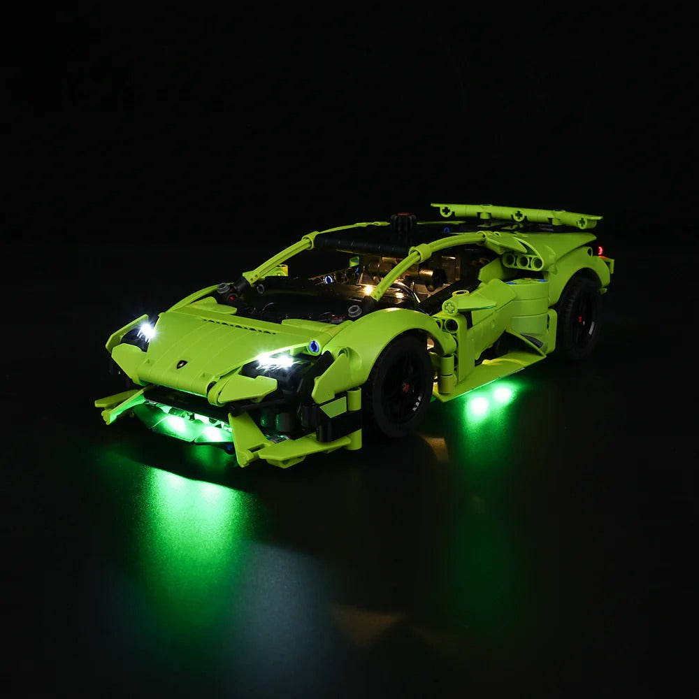 Lamborghini Huracàn Tecnica 42161 LED Light Kit – Building Block Lighting | Power Brickz™
