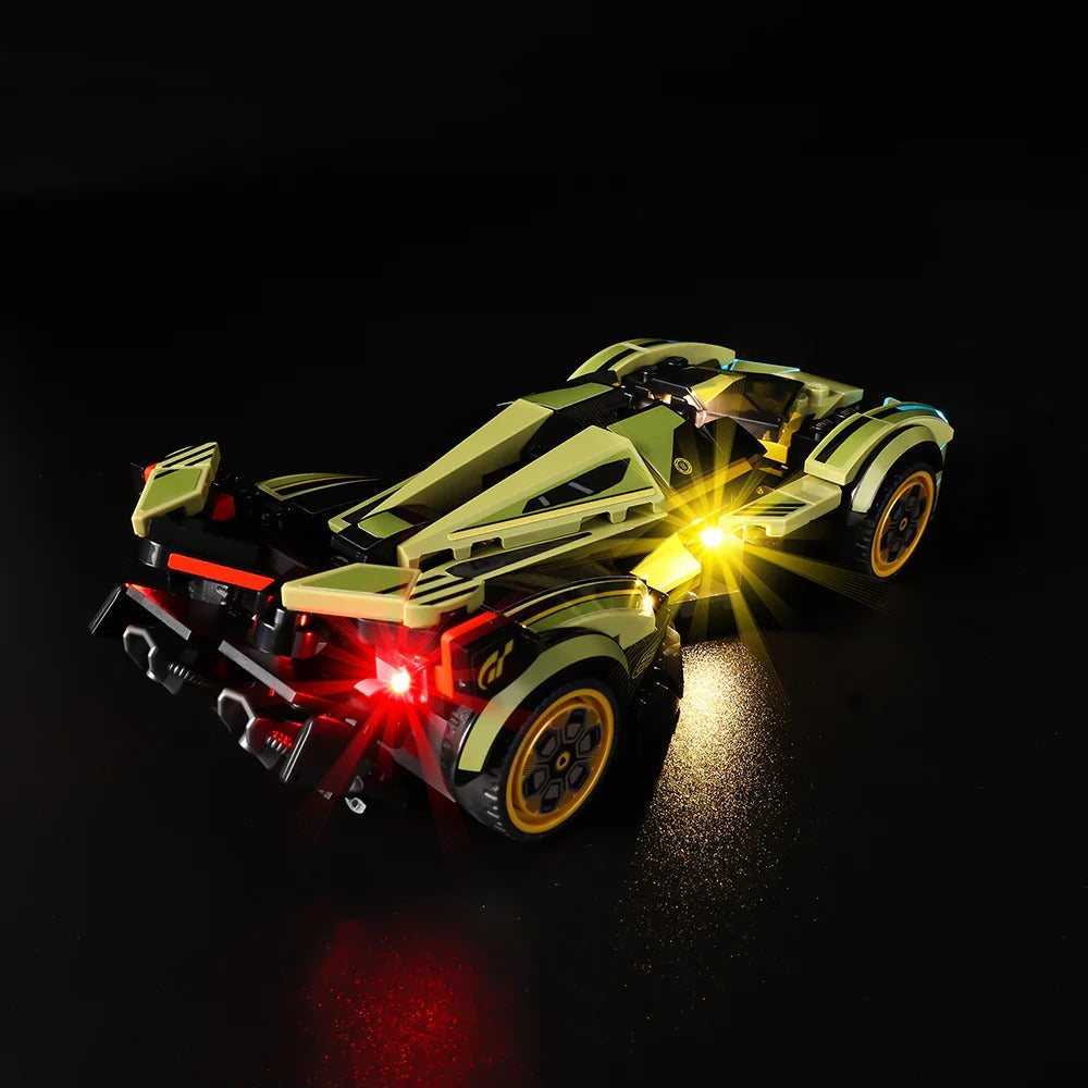 Lamborghini Lambo V12 Vision GT Super Car 76923 LED Light Kit – Building Block Lighting | Power Brickz™