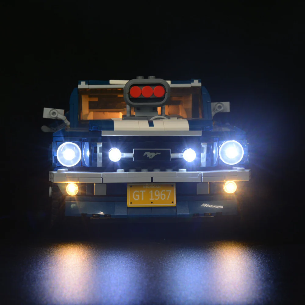 Ford Mustang 10265 LED Light Kit – Building Block Lighting | Power Brickz™