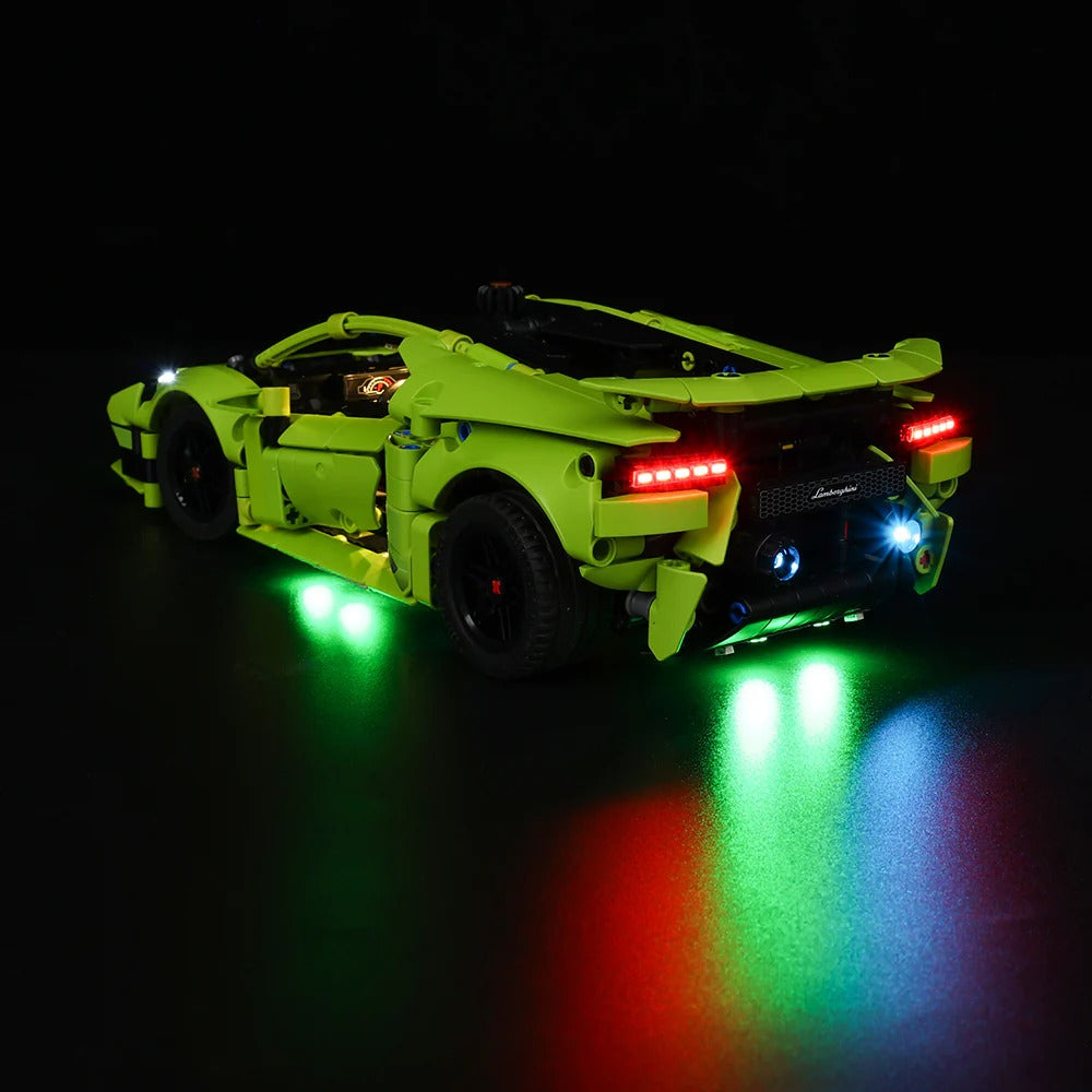 Lamborghini Huracàn Tecnica 42161 LED Light Kit – Building Block Lighting | Power Brickz™