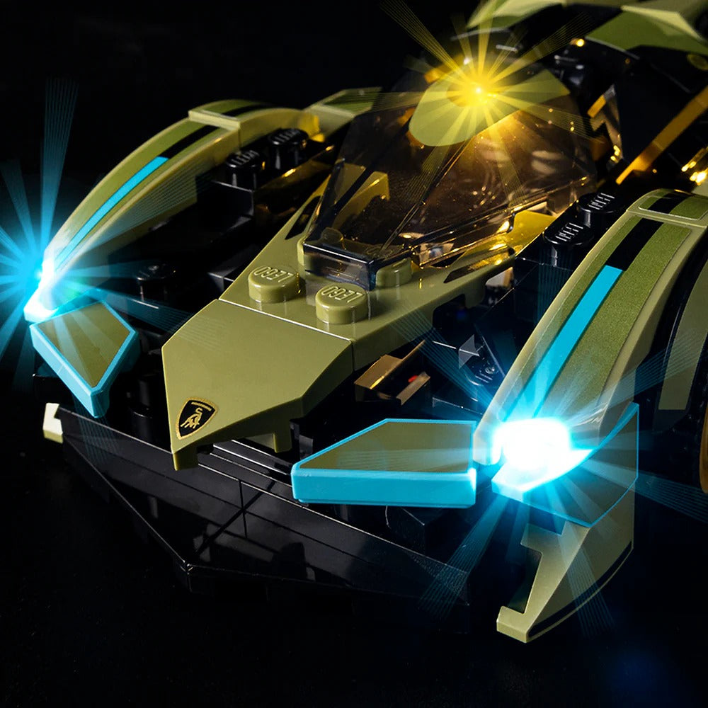 Lamborghini Lambo V12 Vision GT Super Car 76923 LED Light Kit – Building Block Lighting | Power Brickz™
