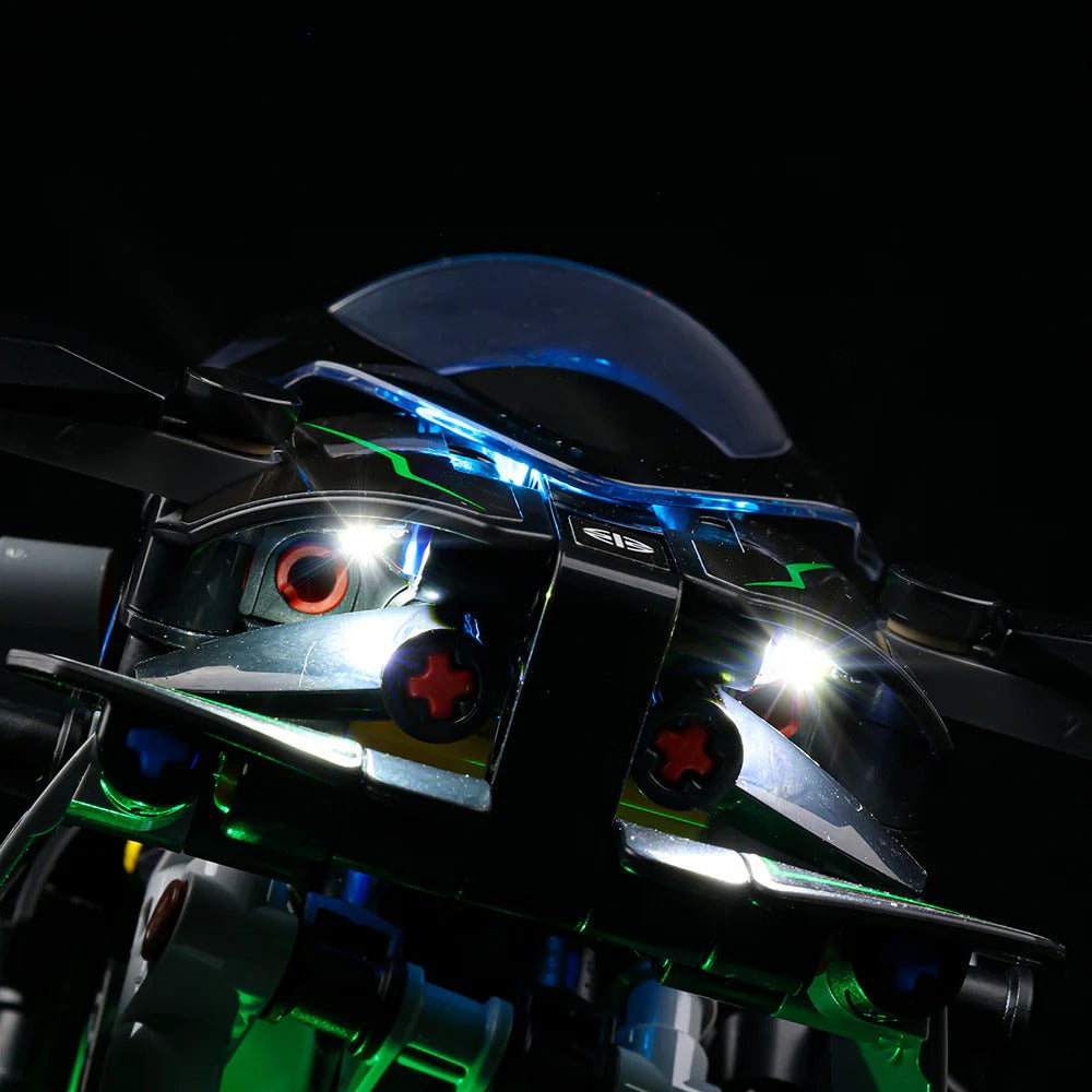 Kawasaki Ninja H2R Motorcycle 42170 LED Light Kit – Building Block Lighting | Power Brickz™