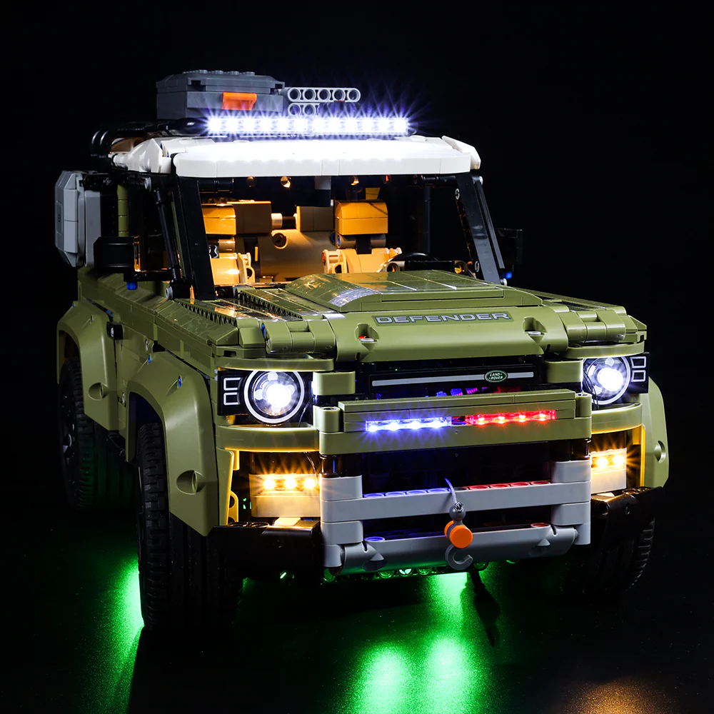 Land Rover Defender 42110 LED Light Kit – Building Block Lighting | Power Brickz™