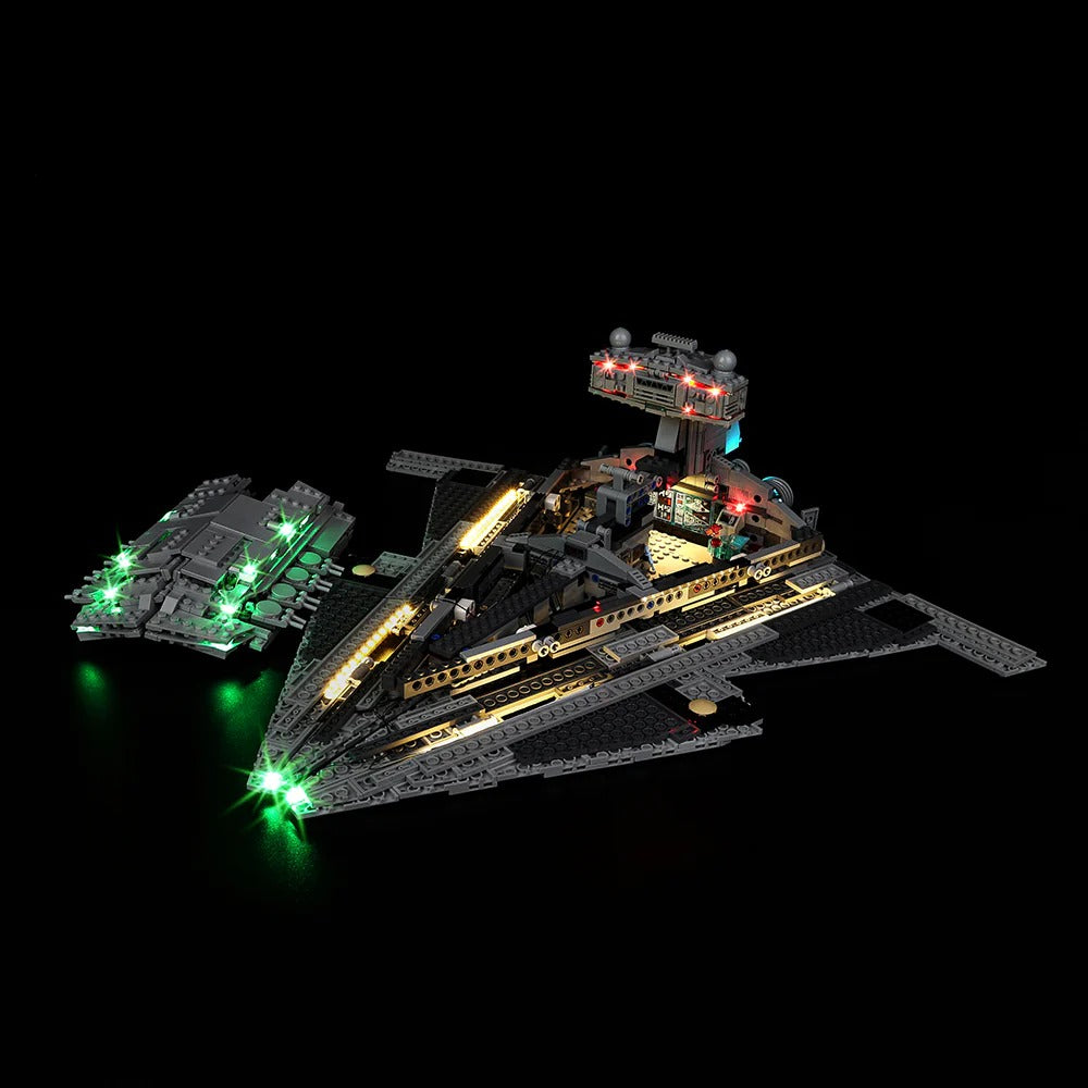 Imperial Star Destroyer 75394 LED Light Kit – Building Block Lighting | Power Brickz™