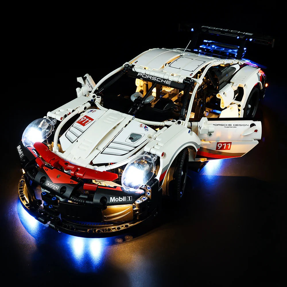 Porsche 911 RSR 42096 LED Light Kit – Building Block Lighting | Power Brickz™