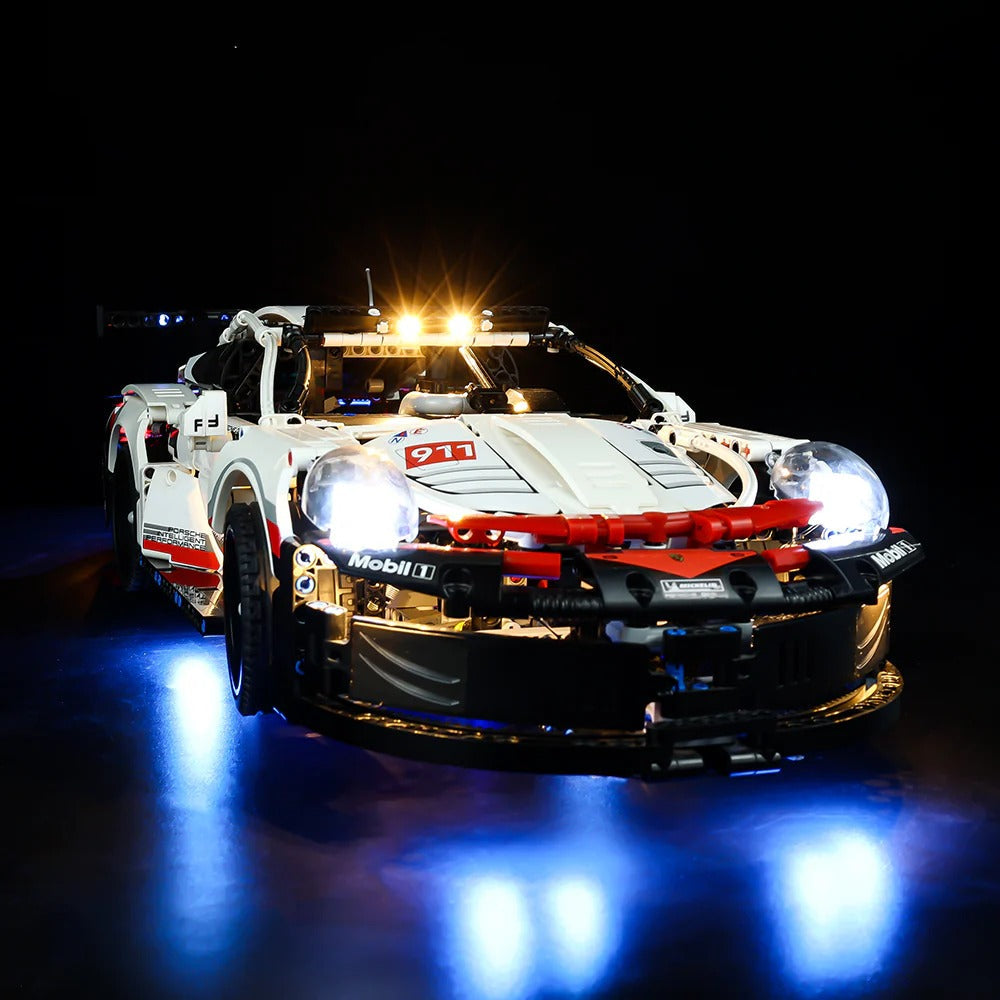 Porsche 911 RSR 42096 LED Light Kit – Building Block Lighting | Power Brickz™