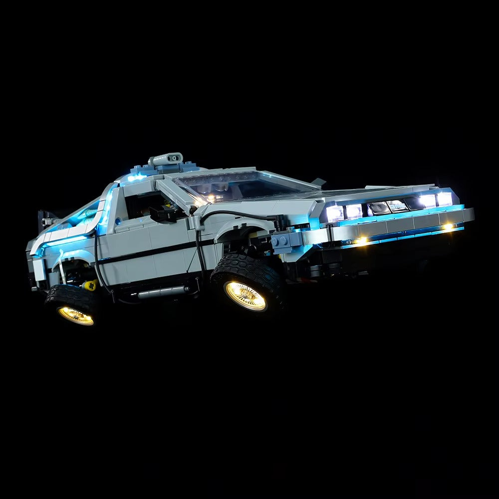 Back To The Future Time Machine 10300 LED Light Kit – Building Block Lighting | Power Brickz™