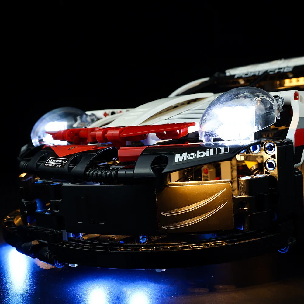 Porsche 911 RSR 42096 LED Light Kit – Building Block Lighting | Power Brickz™