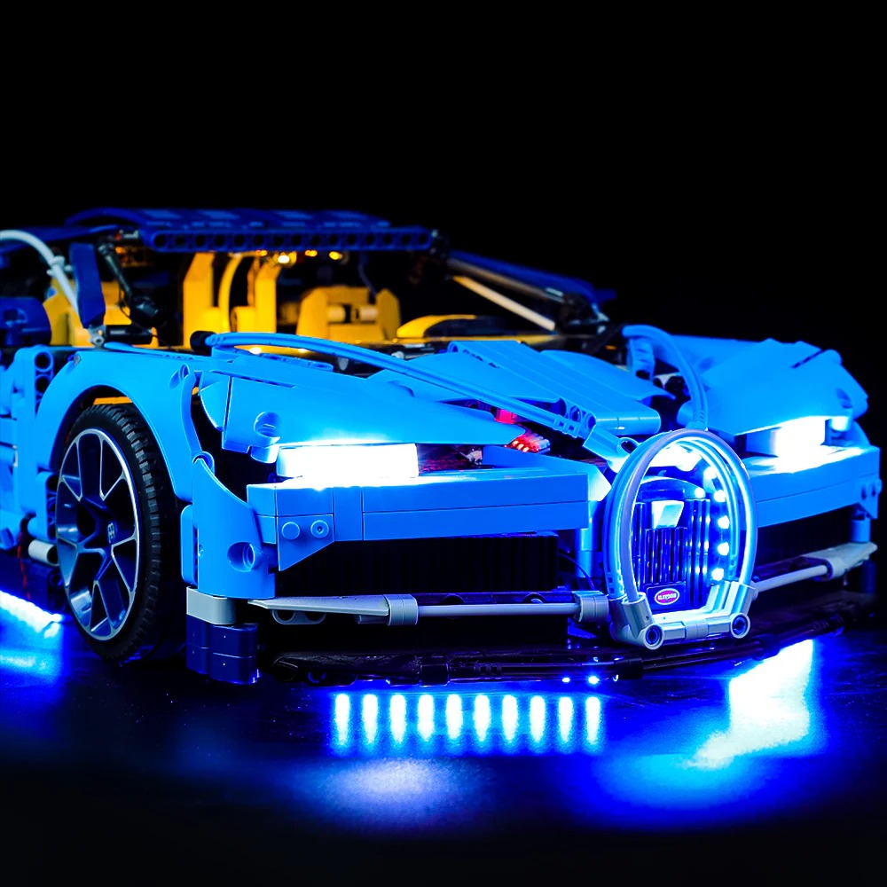 Bugatti Chiron 42083 LED Light Kit – Building Block Lighting | Power Brickz™
