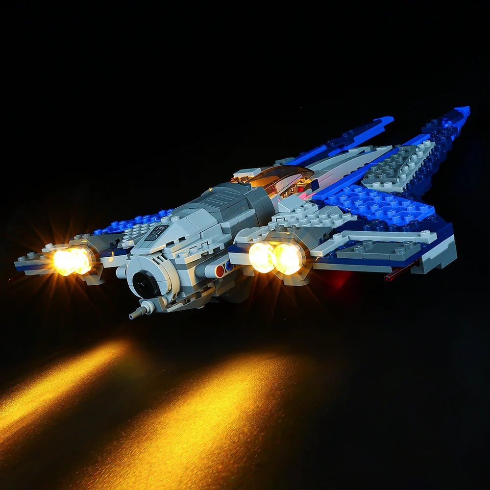 Mandalorian Starfighter 75316 LED Light Kit – Building Block Lighting | Power Brickz™