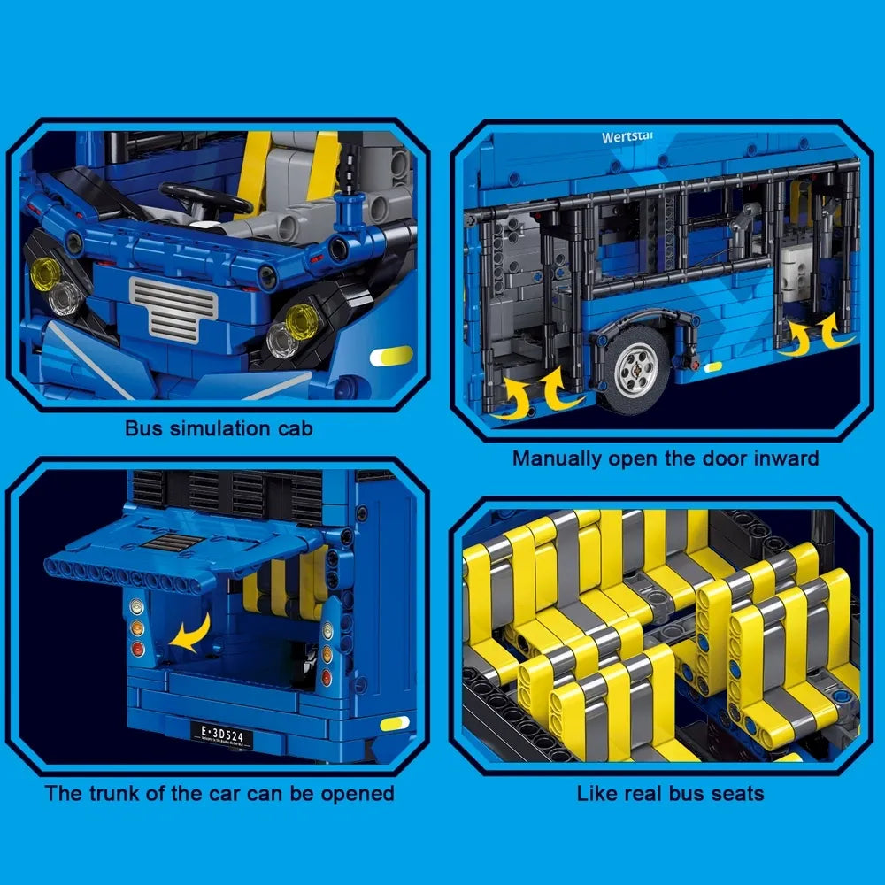 Double Decker City Bus Technic | 2692 Pcs