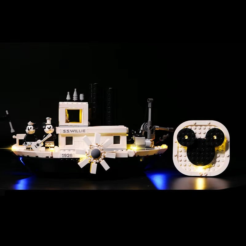Steamboat Willie 21317 LED Light Kit – Building Block Lighting | Power Brickz™