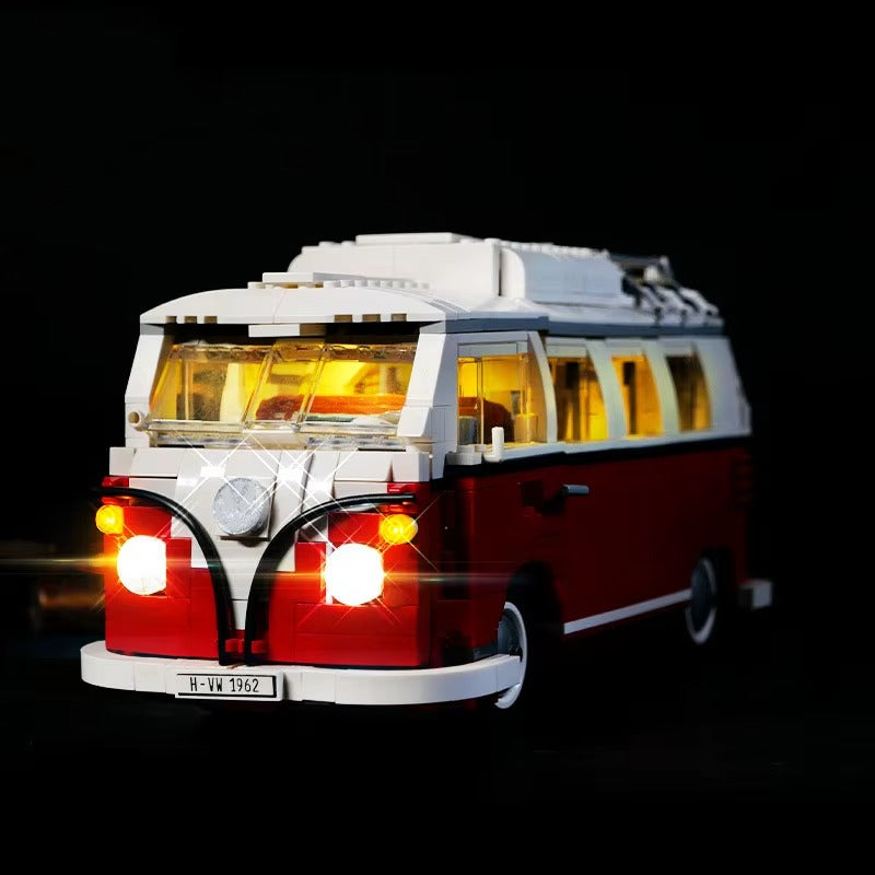 Volkswagen T1 Camper Van 10220 LED Light Kit – Building Block Lighting | Power Brickz™