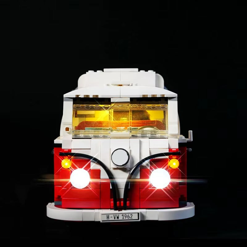 Volkswagen T1 Camper Van 10220 LED Light Kit – Building Block Lighting | Power Brickz™