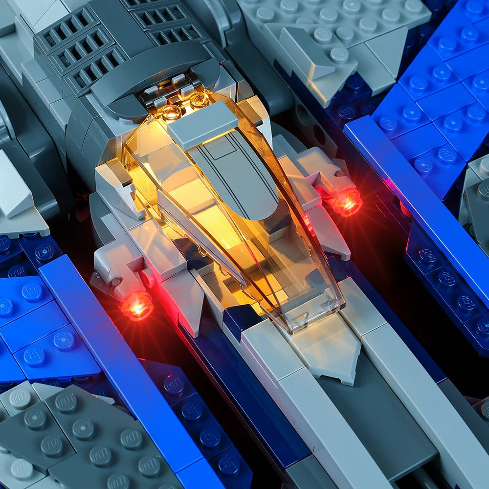 Mandalorian Starfighter 75316 LED Light Kit – Building Block Lighting | Power Brickz™