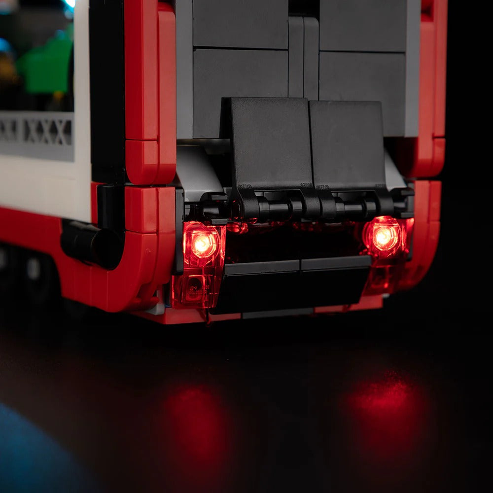 F1 Truck With RB20 & AMR24 F1 Cars 60445 LED Light Kit – Building Block Lighting | Power Brickz™