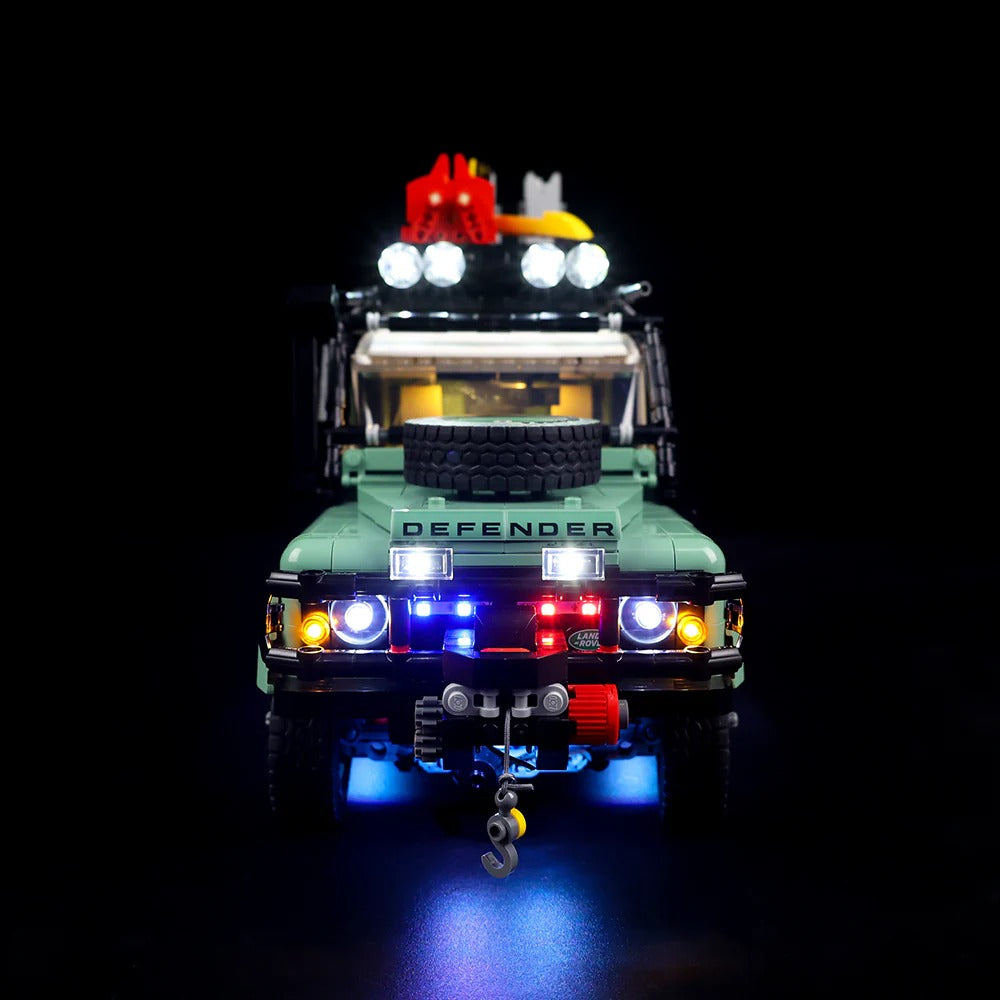 Land Rover Classic Defender 90 10317 LED Light Kit – Building Block Lighting | Power Brickz™