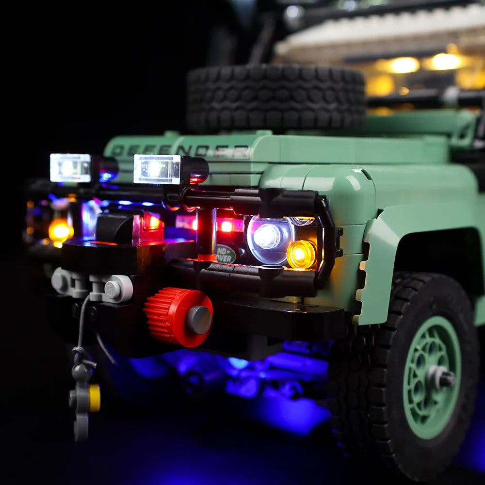 Land Rover Classic Defender 90 10317 LED Light Kit – Building Block Lighting | Power Brickz™