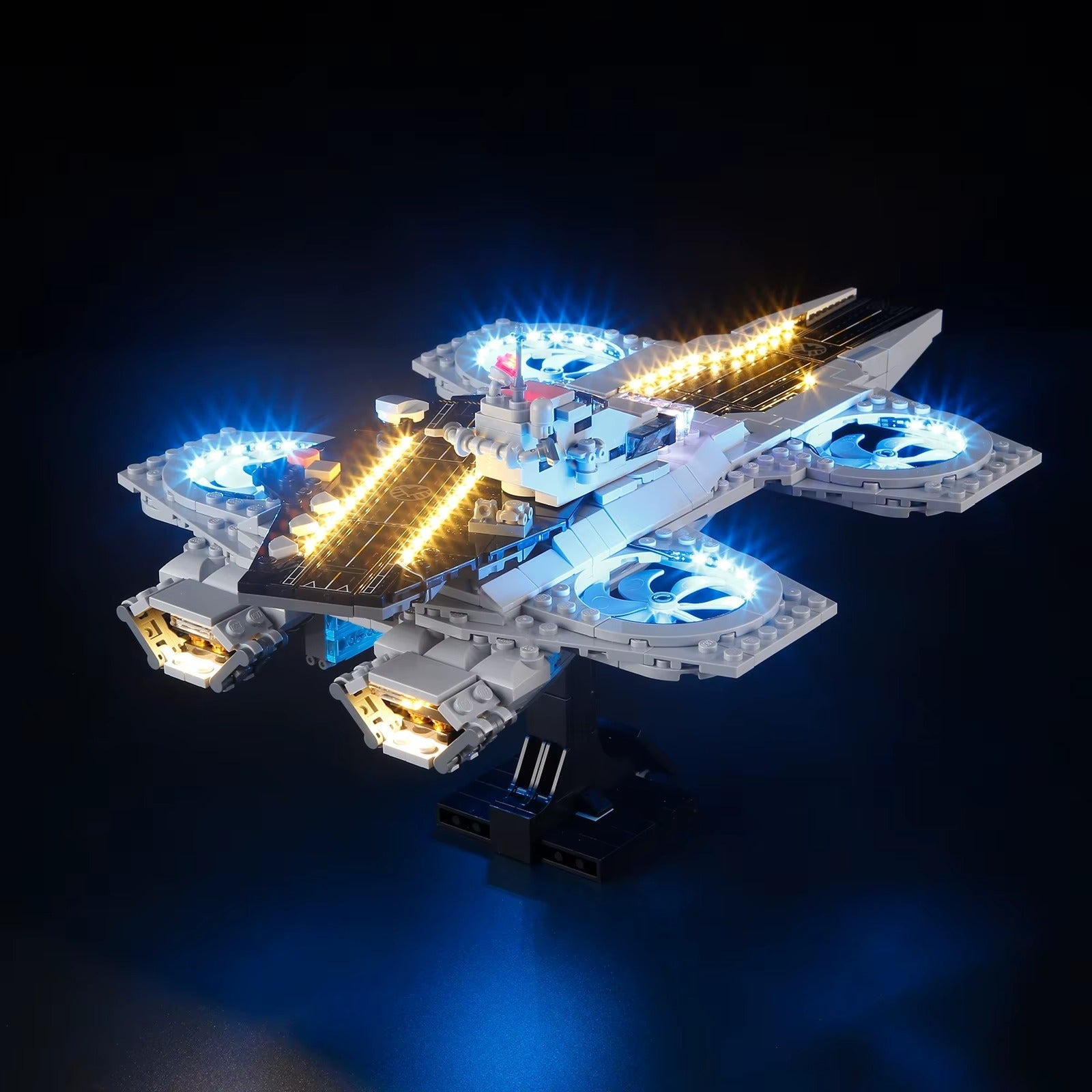 The Avengers Helicarrier 76295 LED Light Kit – Building Block Lighting | Power Brickz™