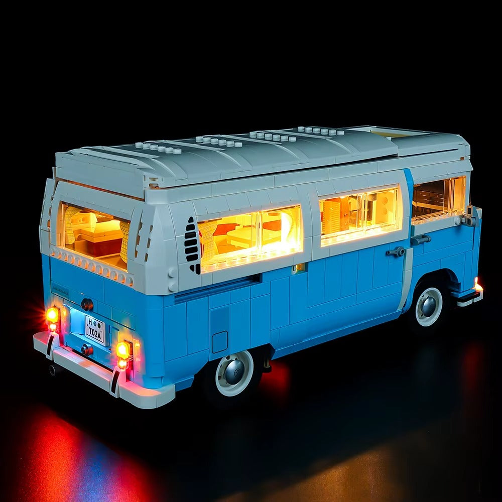 Volkswagen T2 Camper Van 10279 LED Light Kit – Building Block Lighting | Power Brickz™