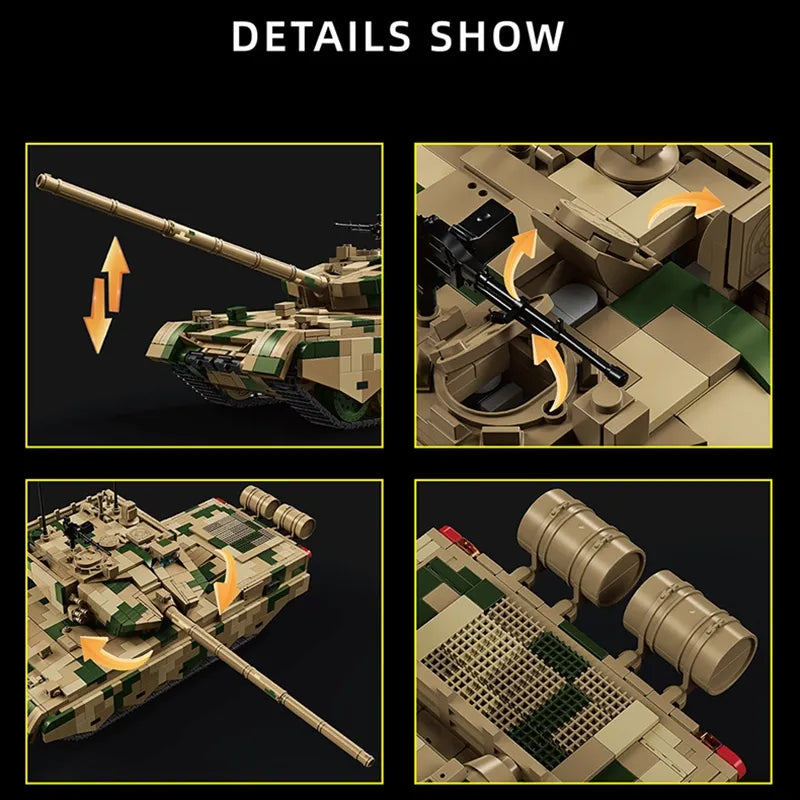 Type 99B Main Battle Tank Military | 1916 Pcs