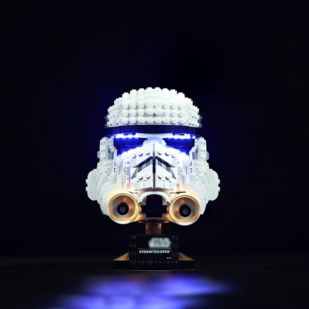 Stormtrooper Helmet 75276 LED Light Kit – Building Block Lighting | Power Brickz™