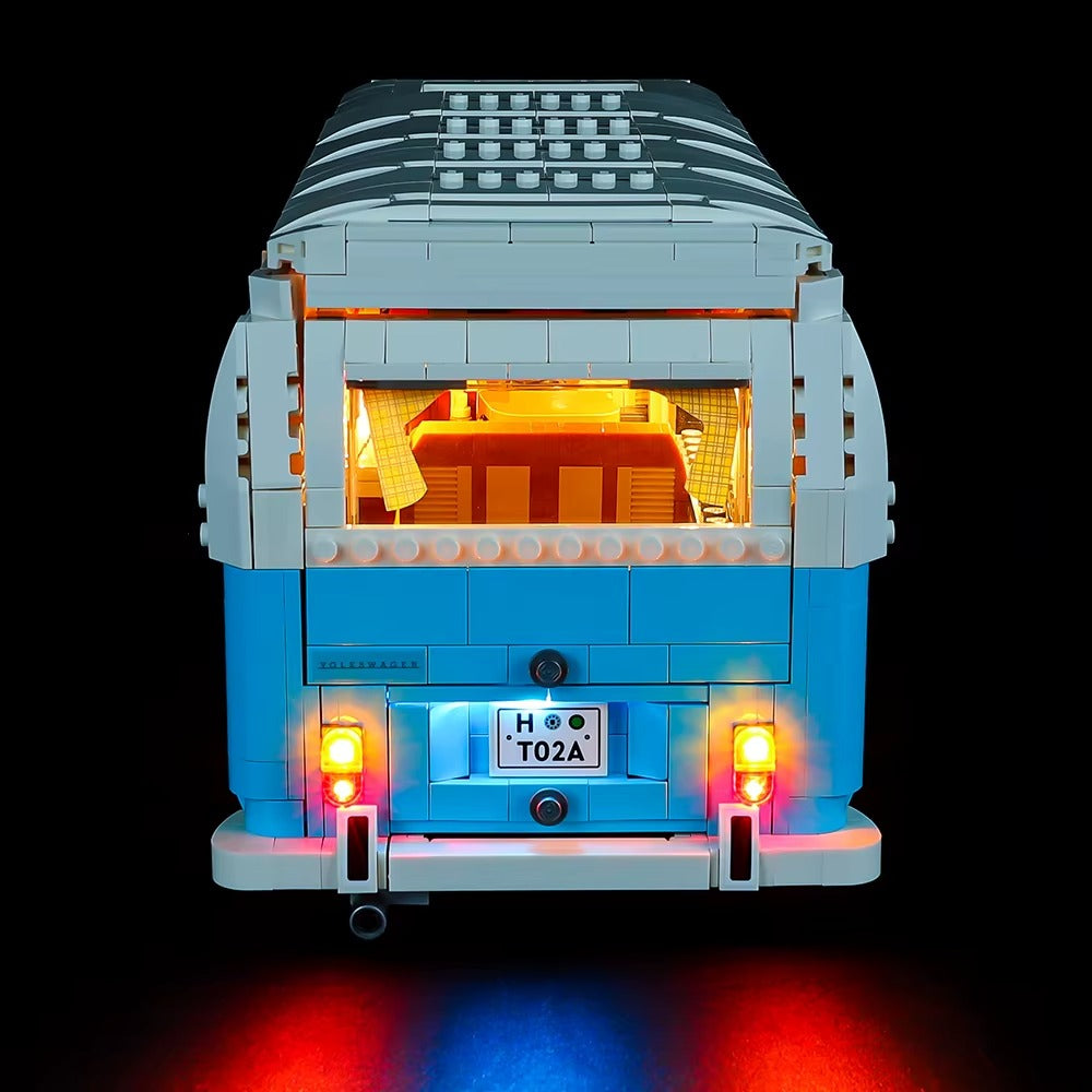 Volkswagen T2 Camper Van 10279 LED Light Kit – Building Block Lighting | Power Brickz™
