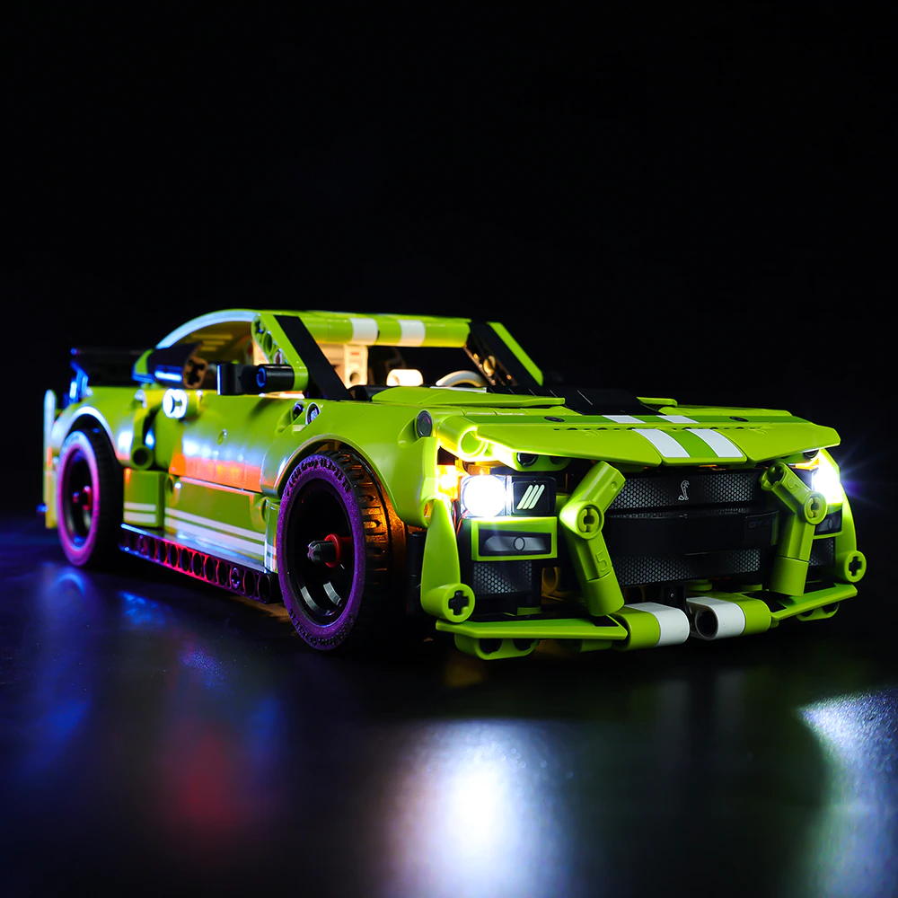 Ford Mustang Shelby GT500 42138 LED Light Kit – Building Block Lighting | Power Brickz™