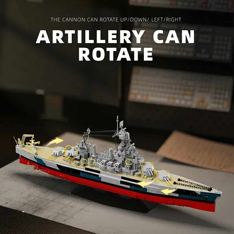 USS Colorado Military made from Building Blocks Kit