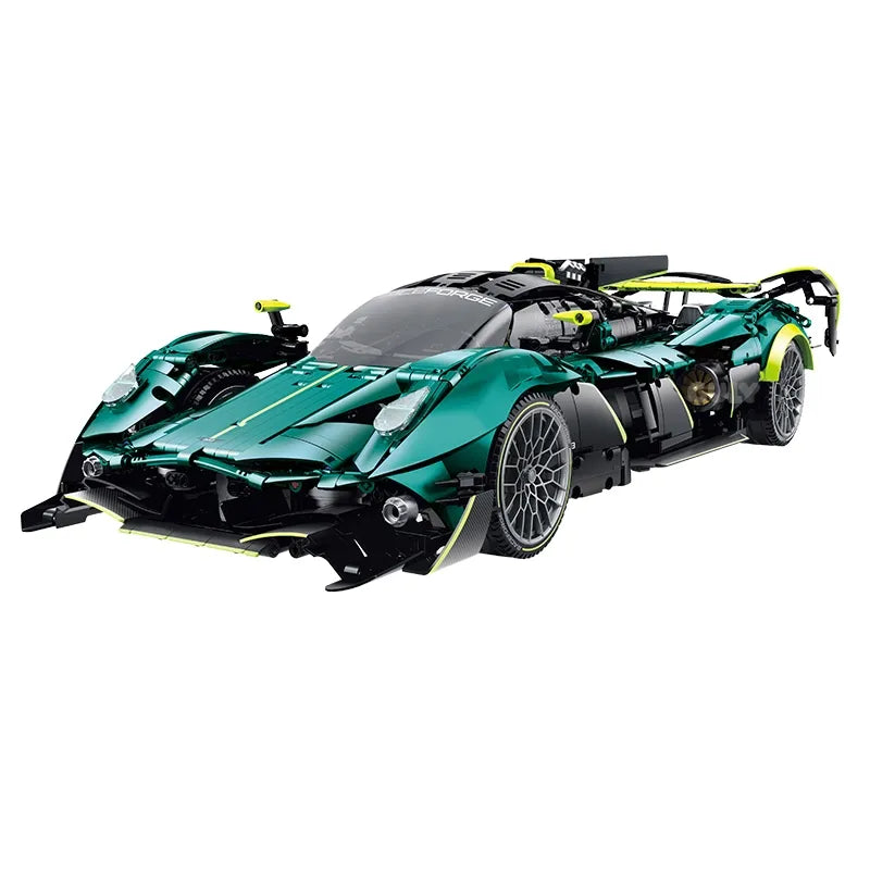 British Valkyrie Hypercar Endurance made from Building Blocks Kit 