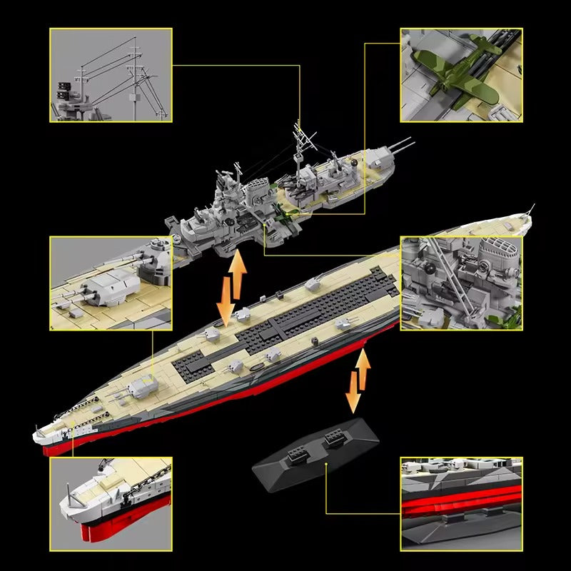 Tirpitz Battleship | 2738 Pcs