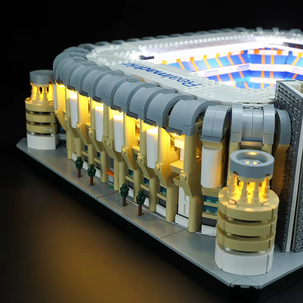 Real Madrid Santiago Bernabéu Stadium 10299 LED Light Kit – Building Block Lighting | Power Brickz™