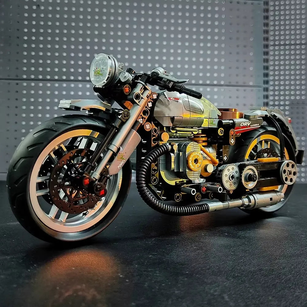 Vintage Sidecar - Building Blocks Set | Power Brickz