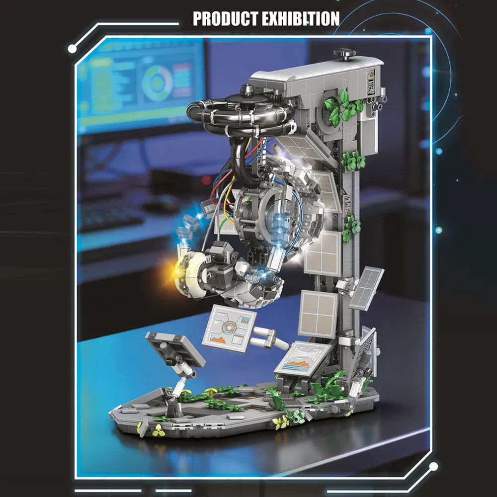 Portal 2 GLaDOS Game – brick-built display model made from building blocks