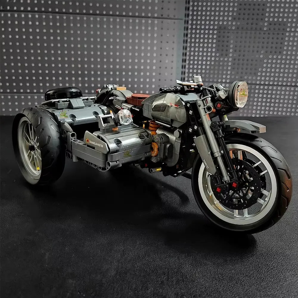 Vintage Sidecar - Building Blocks Set | Power Brickz