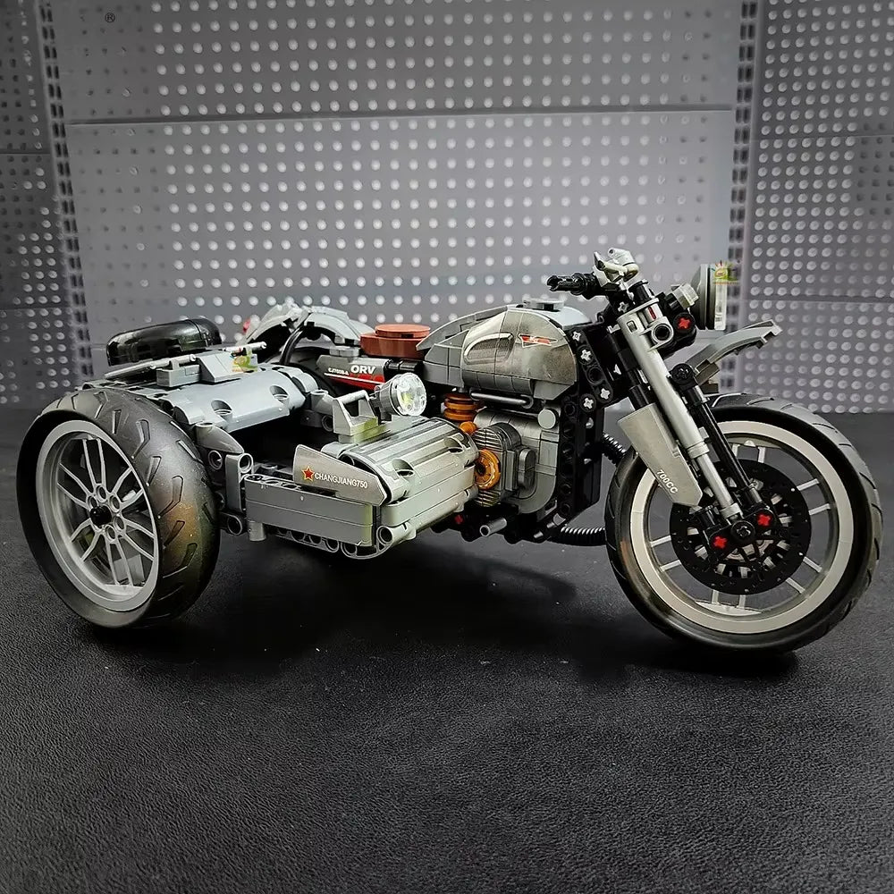 Vintage Sidecar - Building Blocks Set | Power Brickz