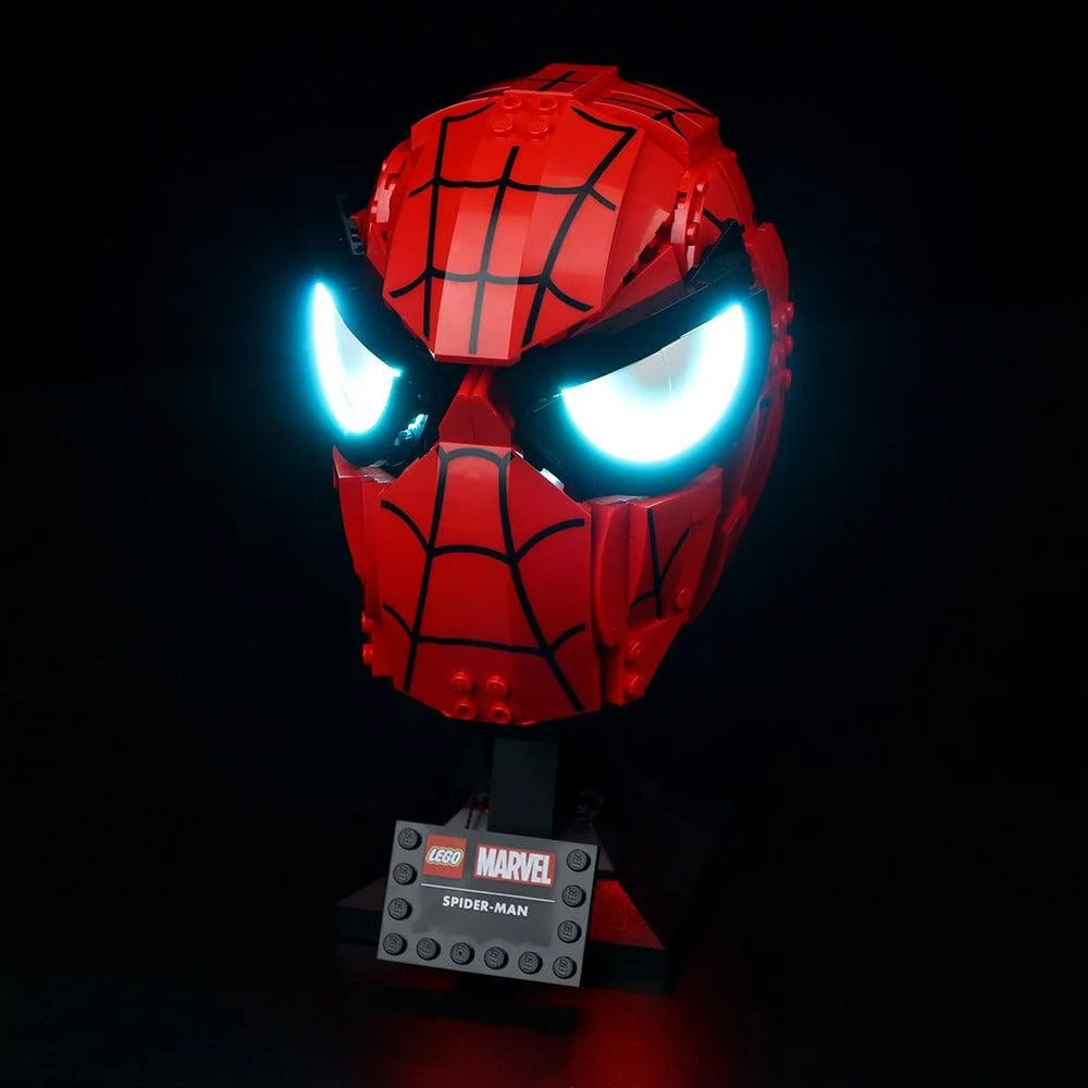 Spider-Man's Mask 76285 LED Light Kit – Building Block Lighting | Power Brickz™
